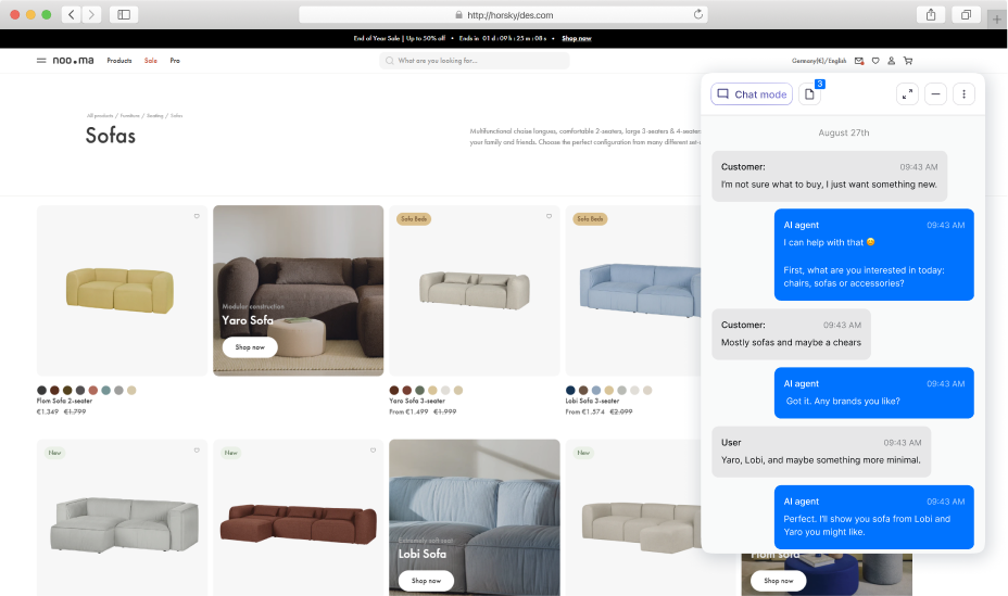Furniture store
