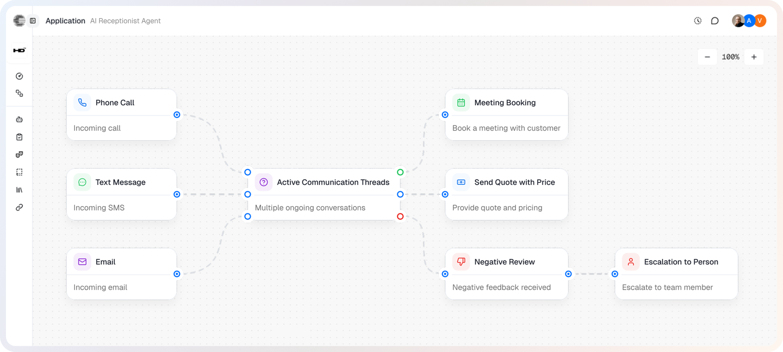 AI Receptionist for Cleaning Company