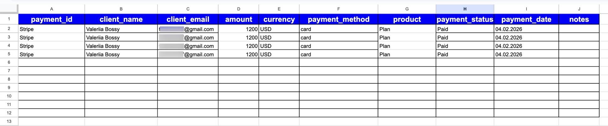 payment CRM