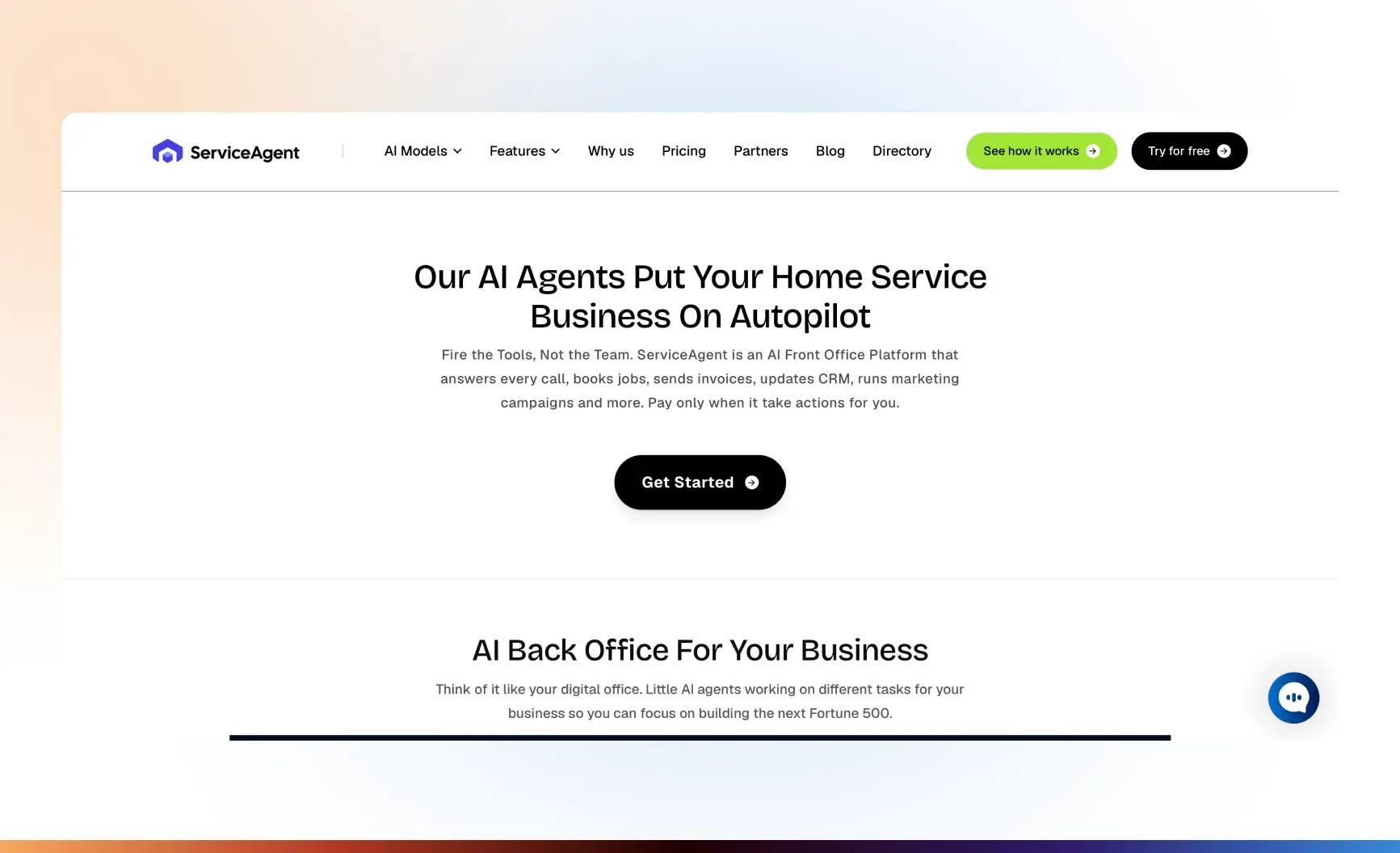 ServiceAgent Recepcionist for Cleaning Companies