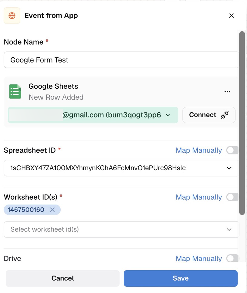 sheets node